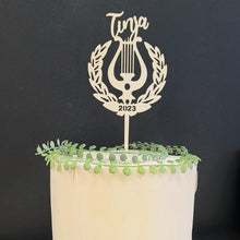 Katso kuvagalleriassa, lyyra yo-juhlat koriste ylioppilaan kakkuun, ylioppilaskakku, lyyra nimellä, ylioppilasjuhliin kakkukoriste