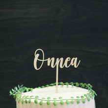 Katso kuvagalleriassa, puinen onnea kakkukoriste, kaunis kakunkoriste, onnea