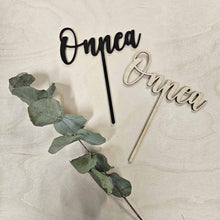 Katso kuvagalleriassa, kaunis puinen onnea kakunkoriste, onnea kyltti kakkuun