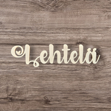 Katso kuvagalleriassa, nimikyltti oveen, kyltti sukunimellä, puukyltti