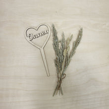 Katso kuvagalleriassa, sydämen mallinen onnea kakkukoriste, kotimainen vanerikoriste onnea