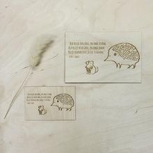 Katso kuvagalleriassa, siilikortti, puukortti, kotimainen kortti, maesema