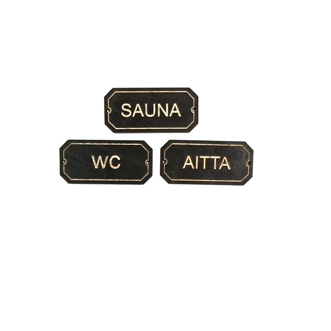 WC-, aitta- ja saunakyltit