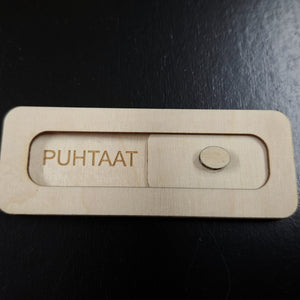 Puhtaat-likaiset -kyltti