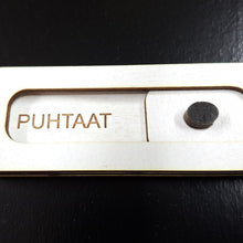 Katso kuvagalleriassa, Puhtaat-likaiset -kyltti
